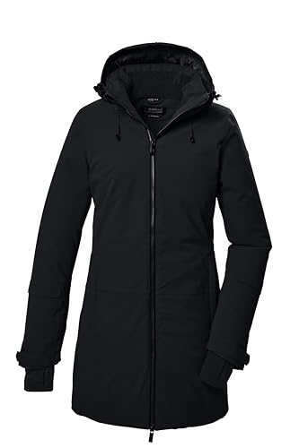 killtec Damen Funktionsparka/Parka mit Kapuze KOW 307 WMN PRK, schwarz, 44, 41821-000 im Sale